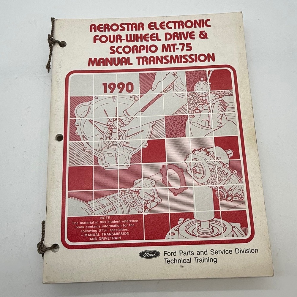 1990 Ford Technical Training Manuals Aerostar Scorpio Engine Controls Lot of 5